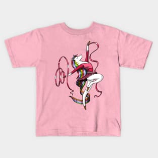 Unicorn Gymnast Kids T-Shirt